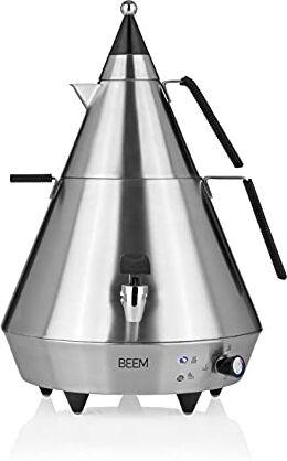 BEEM Pyramid Samowar 4 l   Teiera con colino   Acciaio Inox   Efficienza energetica   Rubinetto di Scarico   2500 W   Adatto per privati, Hotel, Gastronomia