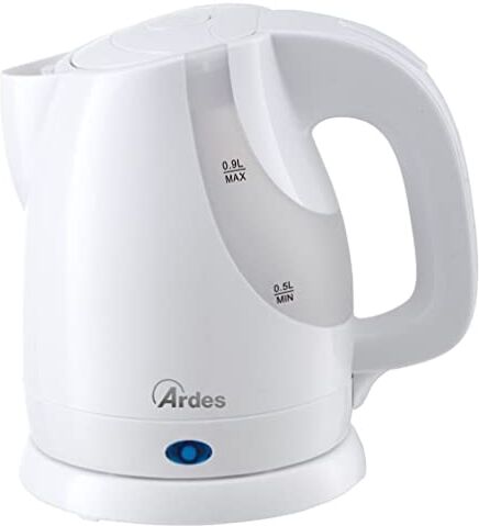 Ardes AR1K36 Bollitore Acqua Elettrico Senza Fili Capacità 0,9 Litri con Arresto Automatico e Base di Rotazione a 360° per Acqua Tisane e Tea