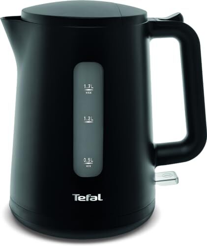 Tefal Bollitore Principio Select   2400 Watt   Serbatoio acqua da 1,7 l   Interruttore automatico on/off   Filtro anticalcare   Nero opaco