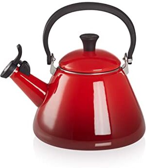 LE CREUSET Bollitore Kone, Capacità 1.6 L / 1.7 Qt, Acciaio Smaltato, Ciliegia, 40101020600000