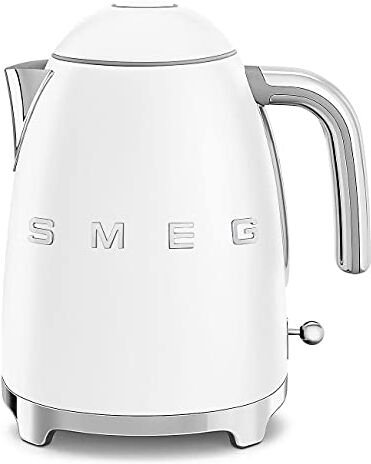 SMEG , Bollitore Elettrico  1,7 L, Filtro Anticalcare Lavabile, Autospegnimento di Sicurezza, Indicatore Livello di Acqua, Base Antiscivolo e Avvolgicavo Integrato, Potenza 2400W, Bianco