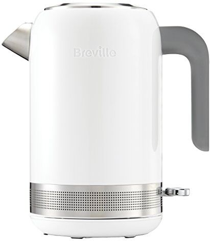 Breville Bollitore Acqua Elettrico High Gloss, 2400 W, Finitura Laccata e Acciaio, Coperchio con Apertura a Pulsante, Capacità 1.7 L fino a 8 Tazze, Bianco