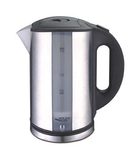 Adler AD 1216 electric kettle 1.7 L Black Silver 2200 W