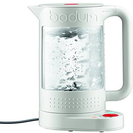 Bodum Bistro Elettrico fornello, a Doppia Parete con Temperatura Continua plastica 19,5 x 23 x 26,5 cm, Bianco