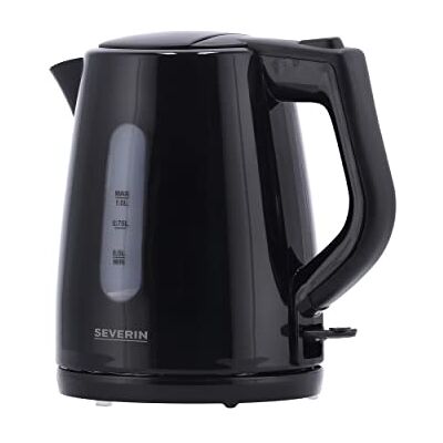 Severin Bollitore Elettrico, 1 Litro, 2200W, Sistema Central Cordless, con Filtro Anticalcare Removibile, Spegnimento Automatico, 22,0 x 15,5 x 21,0 cm, Nero Severin Bollitore Elettrico, 1 Litro, 2200W, Sistema Central Cordless, con Filtro Anticalcare Removibile, Spegnimento Automatico, 22,0 x 15,5 x 21,0 cm, Nero