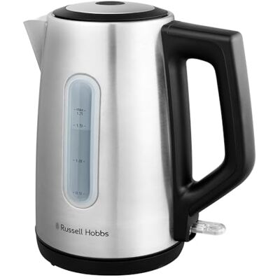 Russell Hobbs Bollitore Elettrico Acciaio Spazzolato (1,7L, coperchio con apertura a pressione, beccuccio Perfect Pour, filtro lavabile rimovibile, illuminazione blu, 2400W) Heaton . Russell Hobbs Bollitore Elettrico Acciaio Spazzolato (1,7L, coperchio con apertura a pressione, beccuccio Perfect Pour, filtro lavabile rimovibile, illuminazione blu, 2400W) Heaton .