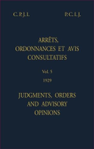 United Reports of Judgments, Advisory Opinions and Orders 2021: Vol. 5, 1929