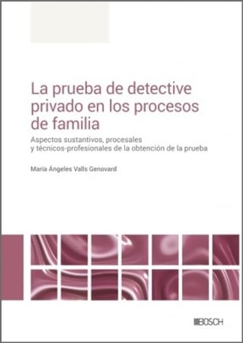 Bosch La prueba de detective privado en los procesos de familia: Aspectos sustantivos, procesales y técnico-profesionales de la obtención de la prueba