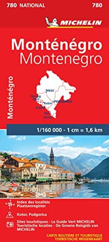 Michelin MONTENEGRO 11780 CARTE ' NATIONAL '  KAART