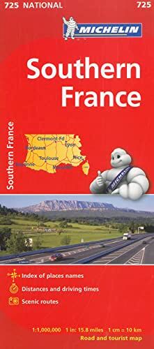Southern France / Michelin France Sud: 725 National [Lingua Inglese]