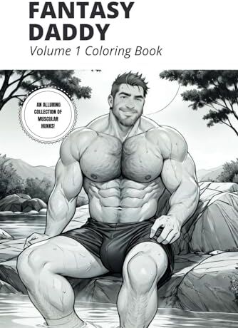 Kingston Male Fantasy Daddy Coloring Book: Adult level coloring book featuring Hunky Bearded Men