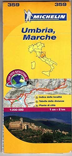 Michelin Umbria, Marche 1:200.000: Umbria, Marche 359