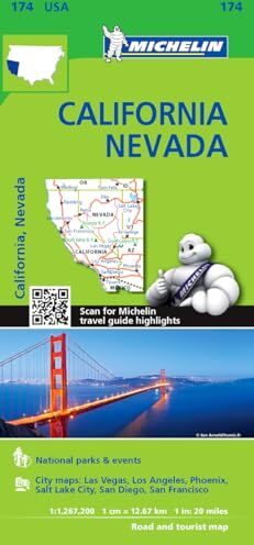 Michelin USA California, Nevada Map 174