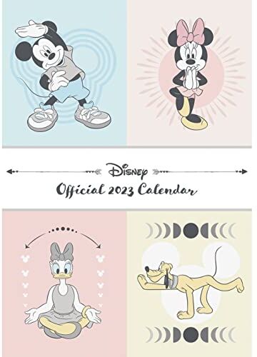 Pyramid Calendario 2023 con Topolino e Minnie Disney, visualizzazione mensile, 30 cm x 42 cm, prodotto ufficiale