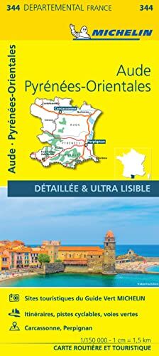 Michelin AUDE / PYRENEES - ORIENTALES 11344 CARTE ' LOCAL '