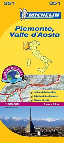 Michelin Piemonte e Valle d'Aosta 1:200.000: Map