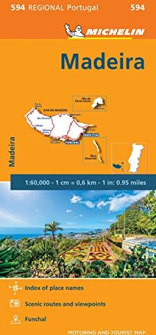 Michelin Madeira 1:60.000: Map: 594