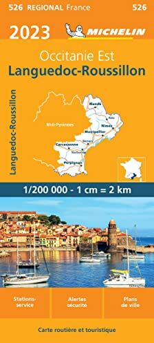 Michelin LANGUEDOC ROUSSILLON 10526 2023: Wegenkaart Schaal 1 : 200.000