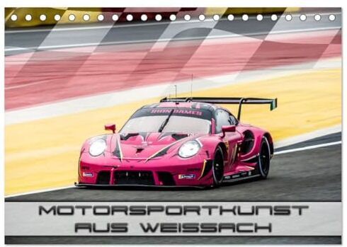 Phoenix Motorsportkunst aus Weissach (Tischkalender 2024 DIN A5 quer),  Monatskalender: Ein Kalender für alle Porsche Motorsport Fans.