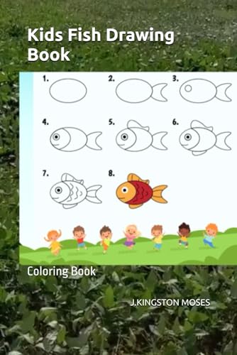 Kingston Kids Fish Drawing Book: Coloring Book