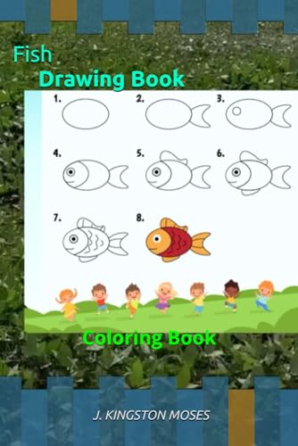 Kingston Fish Drawing Book: Coloring Book