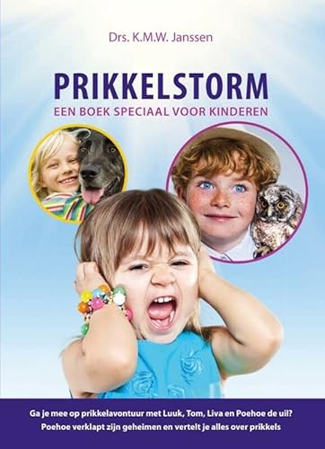 K&M Prikkelstorm: een boek speciaal voor kinderen. Ga je mee op prikkelavontuur met Luuk, Tom, Liva en Poehoe de uil? Poehoe verklapt zijn geheimen en vertelt je alles over prikkels.