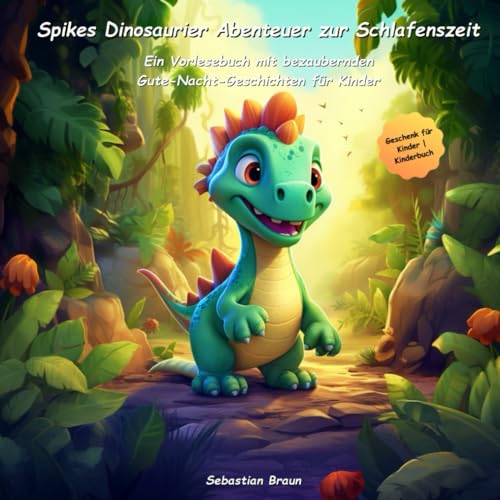 Braun Spikes Dinosaurier Abenteuer zur Schlafenszeit: Ein Vorlesebuch mit bezaubernden Gute-Nacht-Geschichten für Kinder