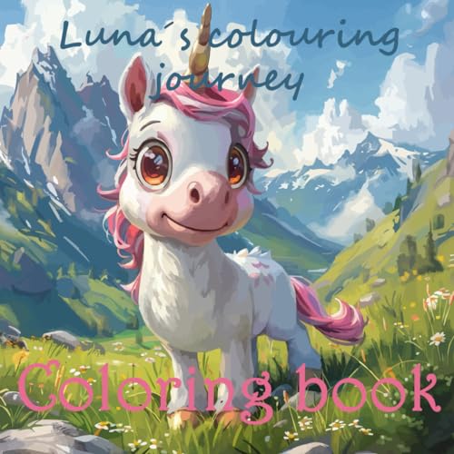 Veritas Luna's coloring journey coloring book: Go on a wonderful journey with Luna: Magical coloring pictures for little artists aged 3 and up!