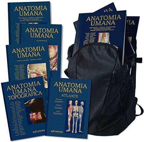 Giuseppe Anastasi Anatomy Bag Plus: Trattato di anatomia umana-Anatomia topografica-Atlante di anatomia umana. Con Borsa