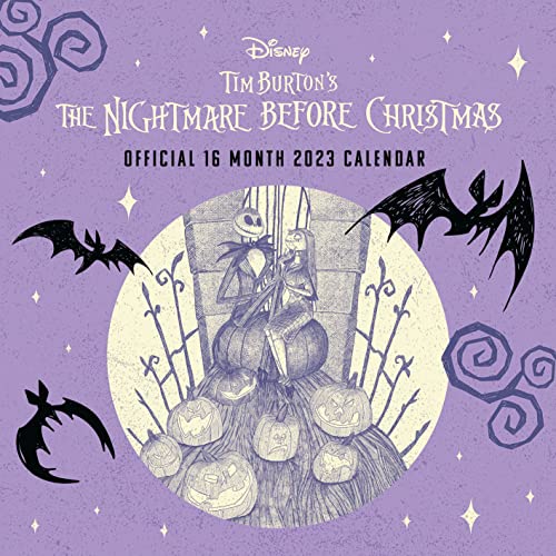 Pyramid Disney Nightmare Before Christmas Calendar 2023 Agenda mensile con visualizzazione mensile, 30 cm x 30 cm, prodotto ufficiale