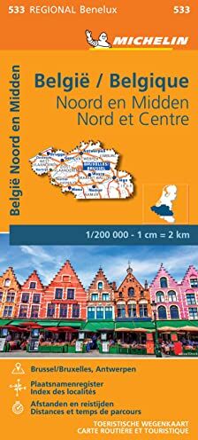 Michelin Belgio Nord-Centro 1:200.000: North & Central: 533