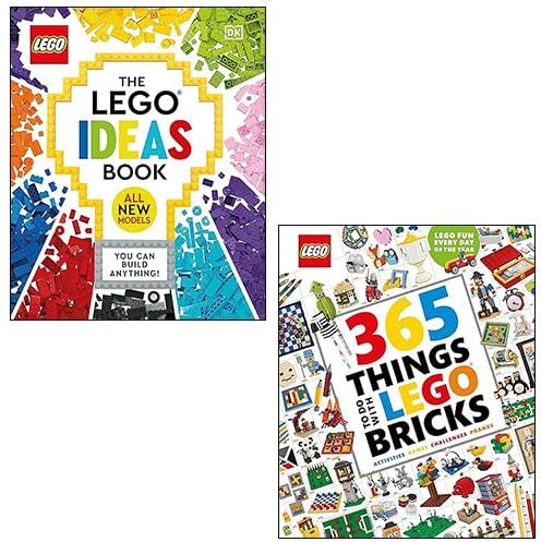 The LEGO Ideas Book New Edition, 365 Things to Do with LEGO Bricks 2 Books Collection Set