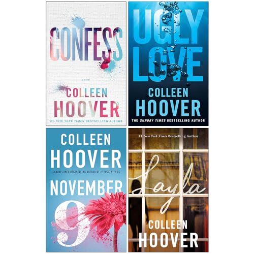 Hoover Collezione , set di 4 libri (Fine con noi, Ugly Love, 9 novembre, Verity)