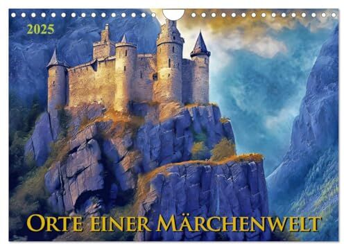 Braun Orte einer Märchenwelt (Wandkalender 2025 DIN A4 quer),  Monatskalender [Calendar]  and