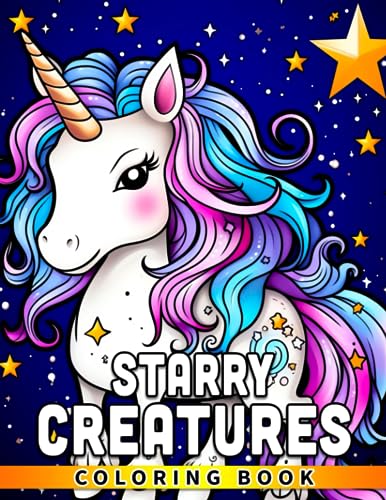 Hoover Starry Creatures: A Magical Coloring Experience for Kids Discover, Color, Learn