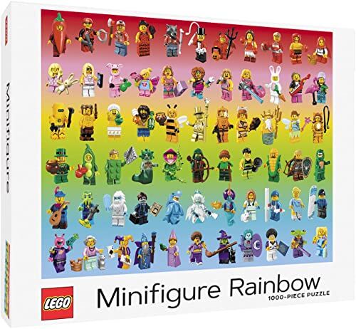 Lego Minifigure Rainbow 1000-piece Puzzle: 1000 Piece