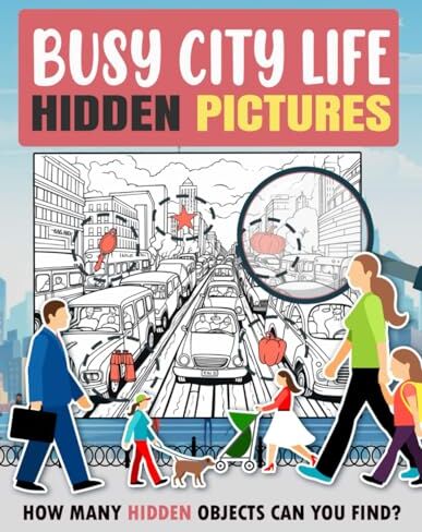 Kingston Busy City Life Hidden Pictures: Navigate the Hustle and Bustle of City Life, Ideal for Urban Explorers and City Dwellers