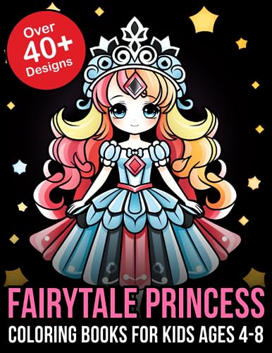 Phoenix Fairytale Princess Coloring Books For Kids Ages 4-8: Whimsical Adventures Await: Immerse Your Young Ones in the Magic of Fairytale Princesses with ... Coloring Books, Perfect for Kids Ages 4-8!