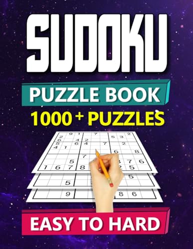 Giorgio Armani 1000+ Suduko Puzzles for Adults with Solutions: Large print book of Easy to Hard puzzles for Teens, Adults & Seniors