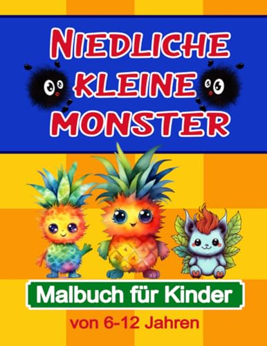 K&M Niedliche kleine Monster: Malbuch für Kinder von 6-12 Jahren   36 kinderfreundliche Ausmalbilder und Malvorlagen