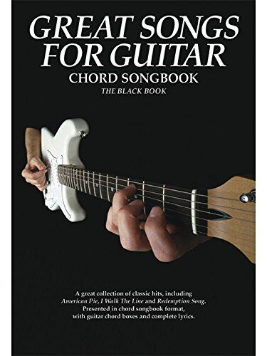 Electronic Arts Great Songs For Guitar Black Book. For Testi e accordi