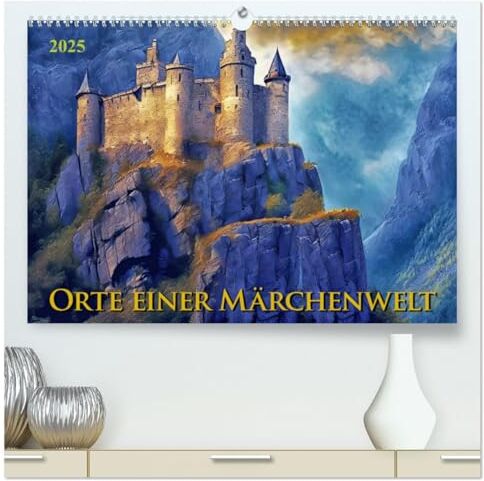 Braun Orte einer Märchenwelt (hochwertiger Premium Wandkalender 2025 DIN A2 quer), Kunstdruck in Hochglanz: Wanderung durchs Reich der Fantasie