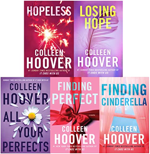 Hoover Hopeless Series By  5 Books Collection Set (Losing Hope, Finding Cinderella, Hopeless, Finding Perfect & All Your Perfect)