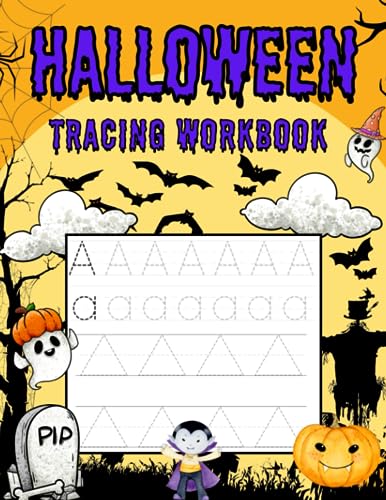 Blanco Halloween Tracing Workbook: For Toddlers   Tracing Letters, Numbers, Words And Shapes   107 Pages