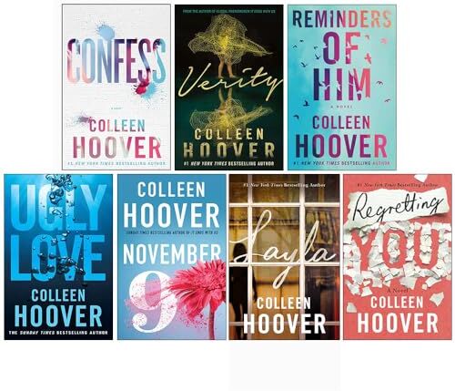 Hoover Collezione , set di 7 libri (Fine con noi, Verità, Promemoria di lui, Brutto amore, 9 novembre, Tutti i tuoi perfetti, Rimpianti)