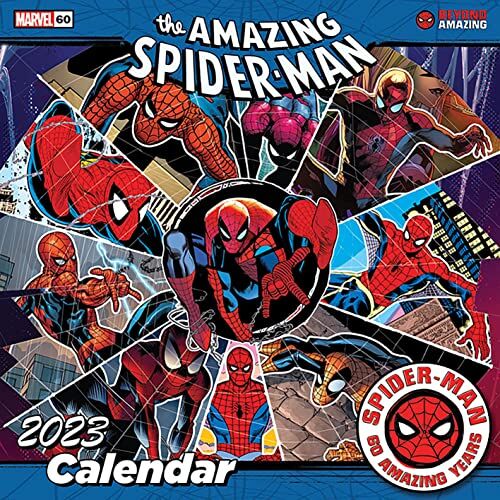 Pyramid Spider-Man 2023 Calendario ufficiale 2023 12 mesi finitura inglese originale