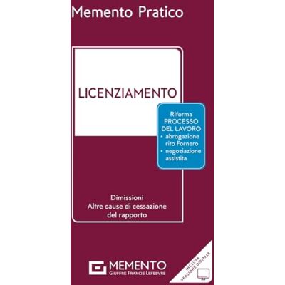 Vari Memento licenziamento 2023 Vari Memento licenziamento 2023