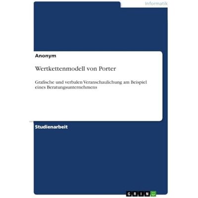 Anonymous Wertkettenmodell von Porter: Grafische und verbalen Veranschaulichung am Beispiel eines Beratungsunternehmens Anonymous Wertkettenmodell von Porter: Grafische und verbalen Veranschaulichung am Beispiel eines Beratungsunternehmens