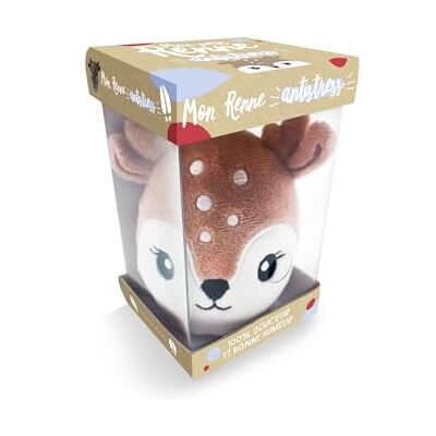 Larousse Mon petit renne antistress: 100 % douceur et bonne humeur Coffret avec une mini-peluche et une carnet ludique Larousse Mon petit renne antistress: 100 % douceur et bonne humeur Coffret avec une mini-peluche et une carnet ludique