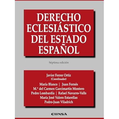 Blanco Derecho eclesiástico del estado español Blanco Derecho eclesiástico del estado español